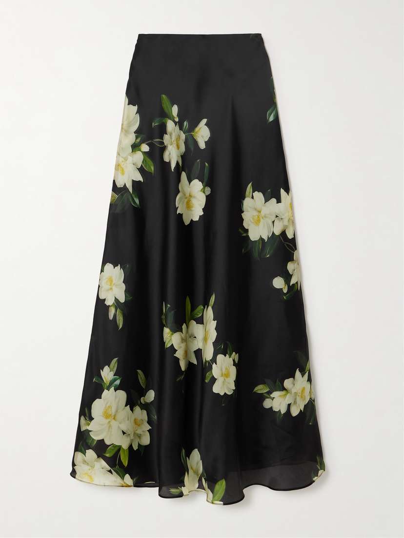 Zimmermann Harmony Floral-print Silk Maxi Skirt