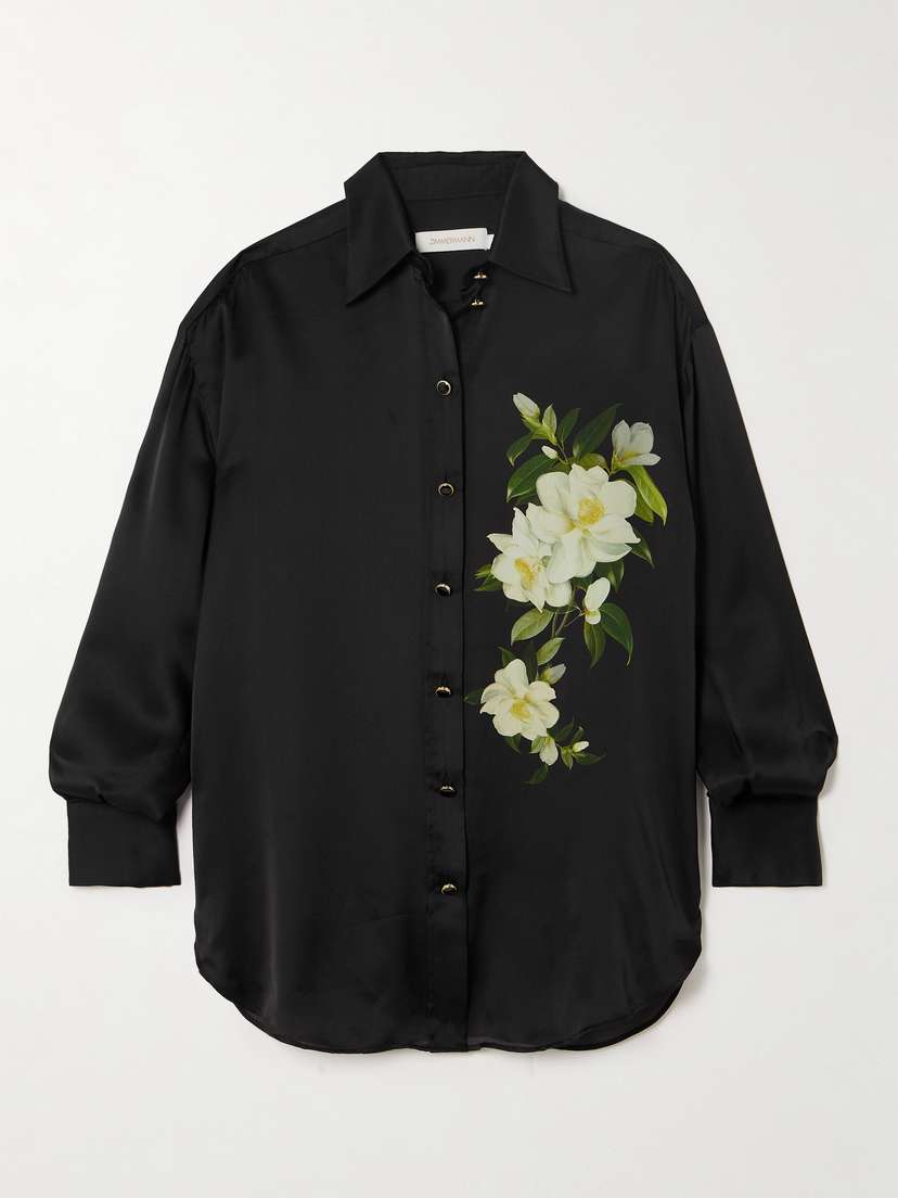 Zimmermann Harmony Floral-print Silk Shirt