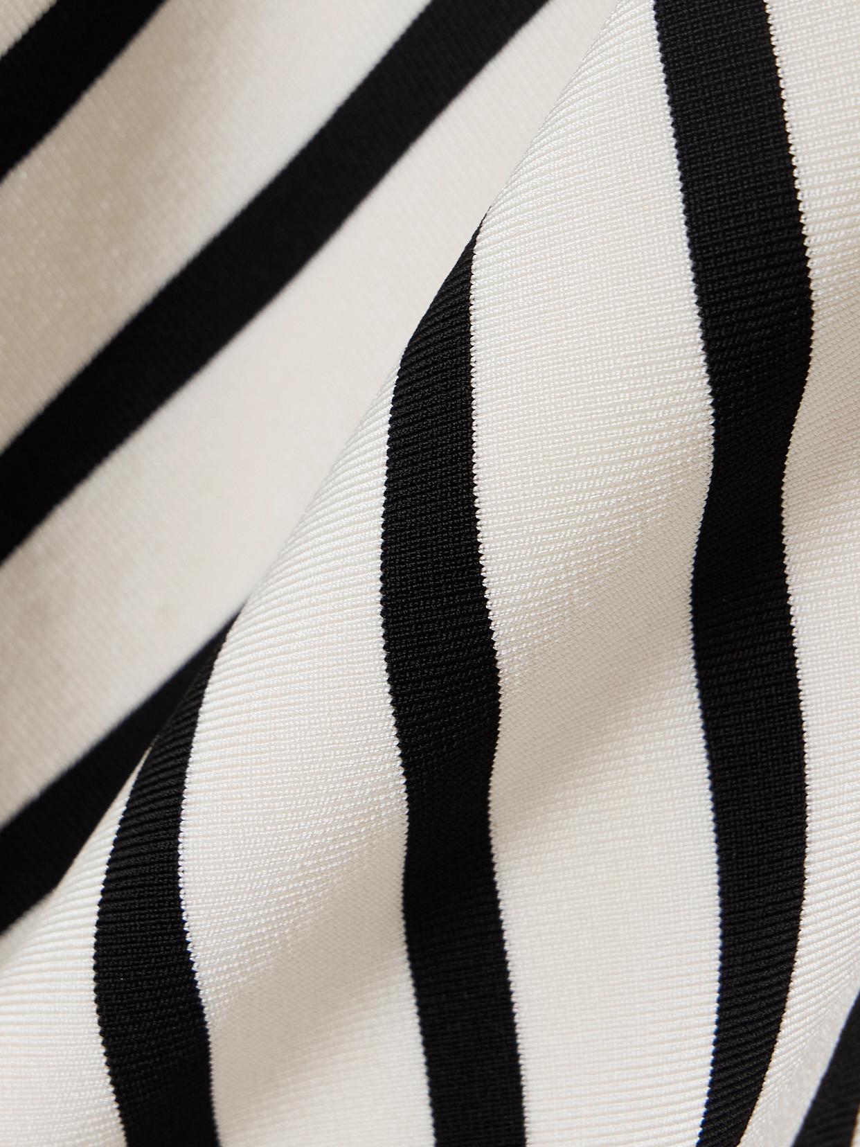 Zimmermann Natura Striped Stretch-knit Top In Ivory