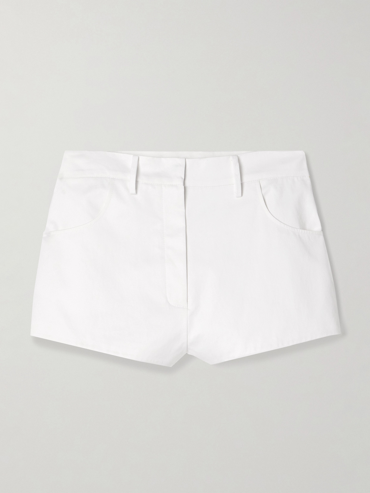 Magda Butrym Cotton-poplin Shorts In White