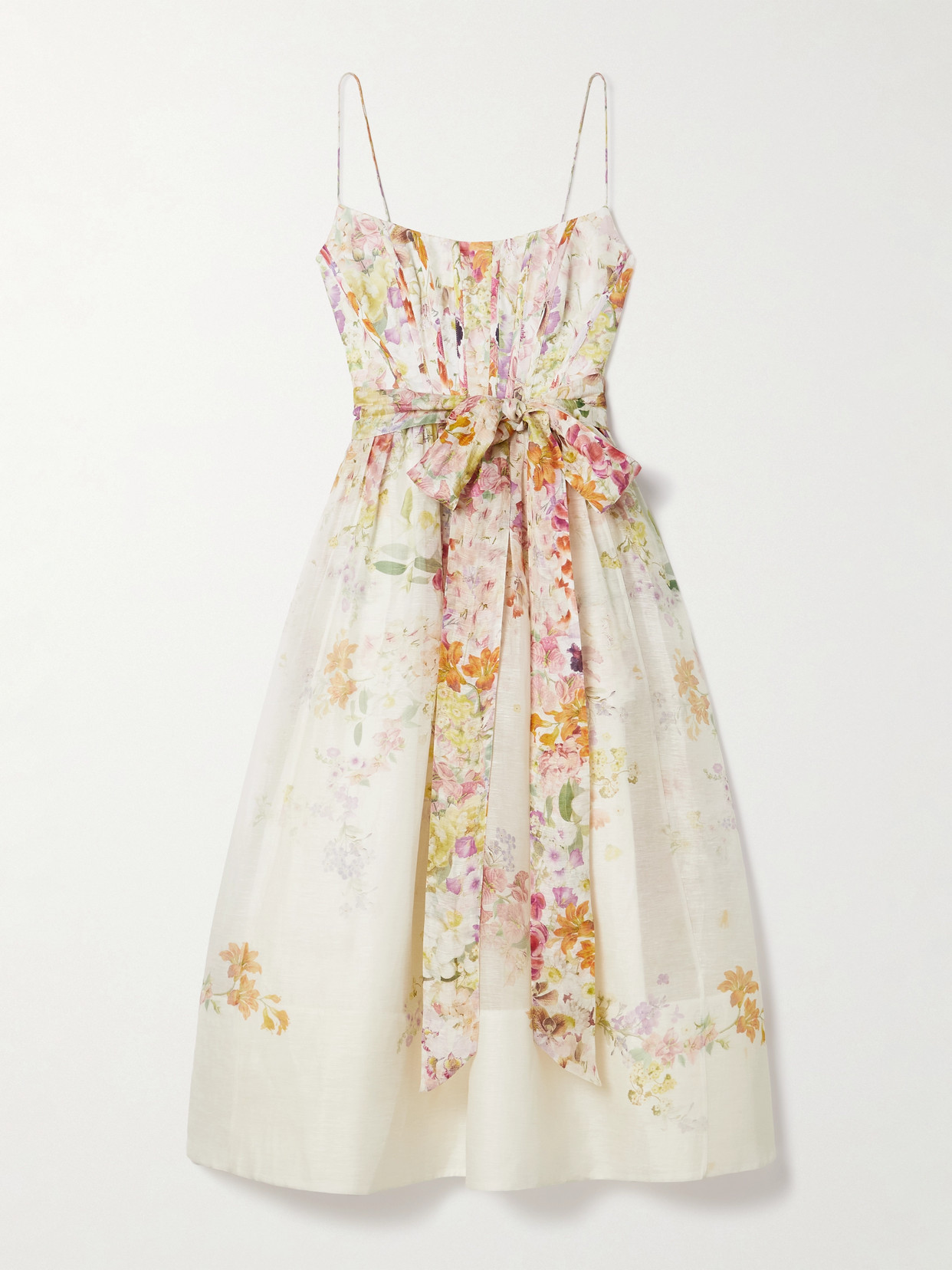 white christmas dresses Zimmermann Natura Black Corset Midi Dress main image 0
