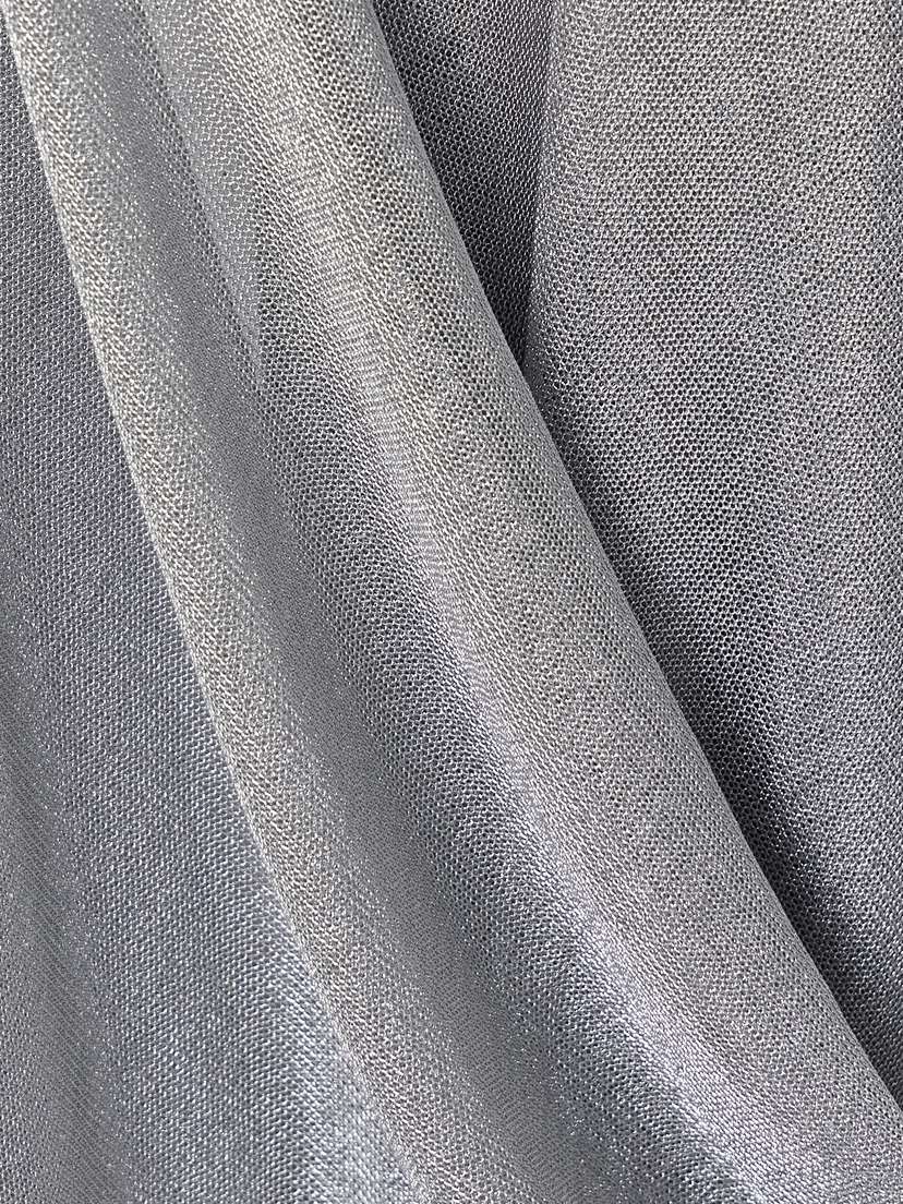 Open-back Draped Metallic Jersey Maxi Dress | Image | 3