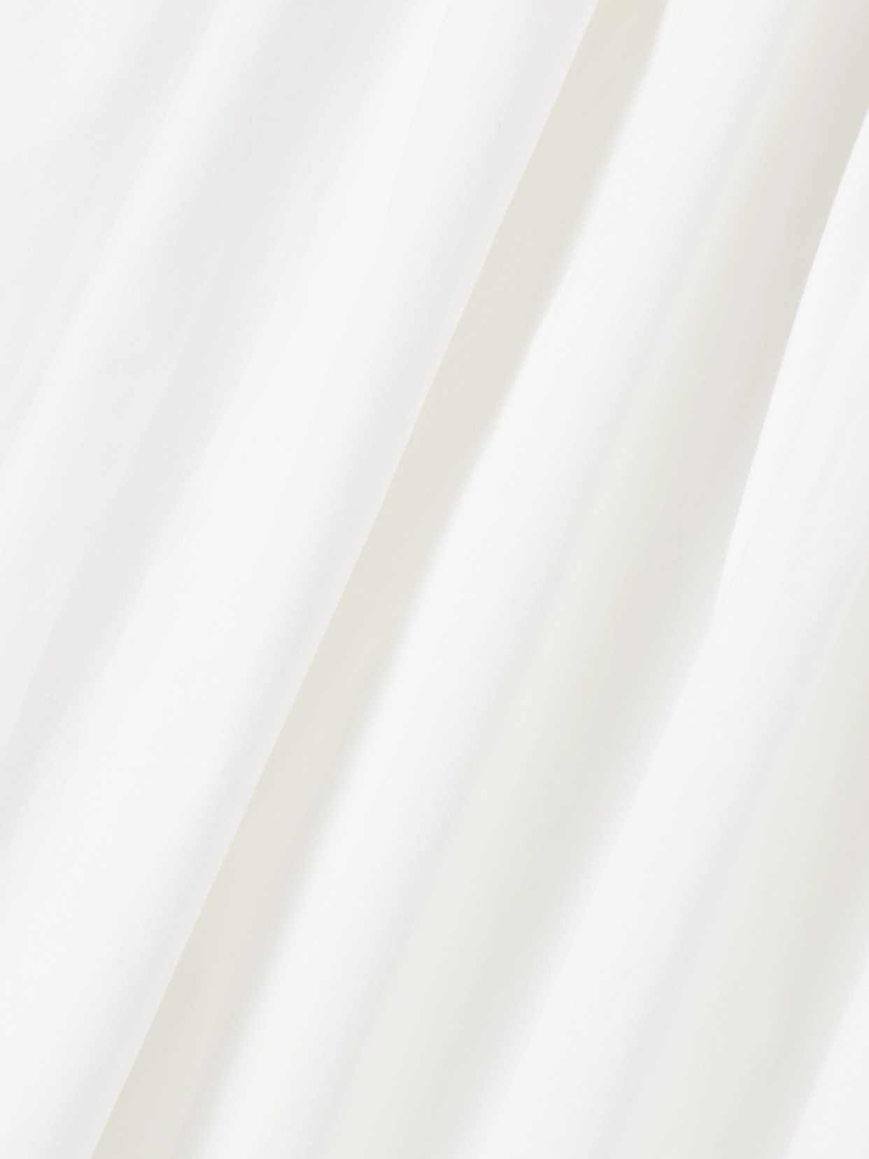 Magda Butrym Gathered Cotton-poplin Midi Wrap Skirt In White