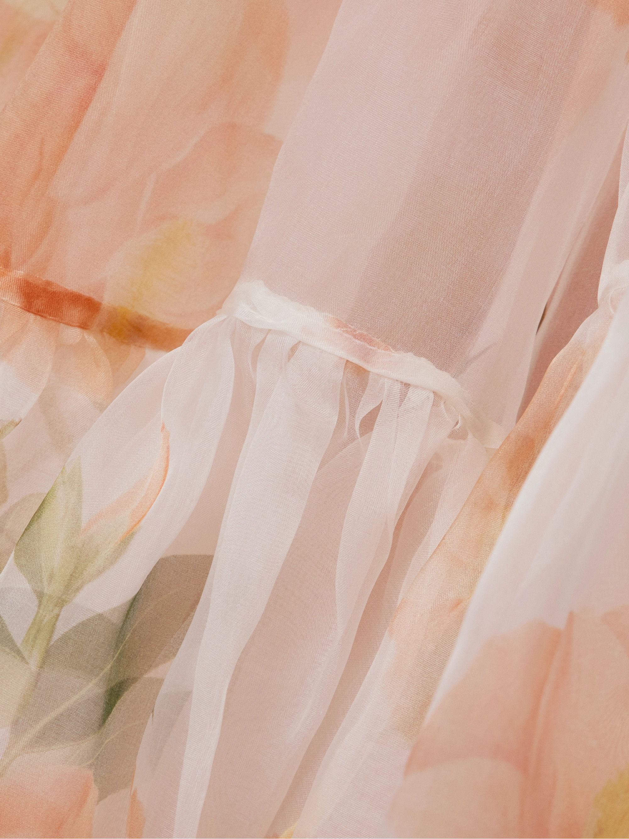 Zimmermann Natura tiered floral-print silk-organza halterneck midi dress thumbnail