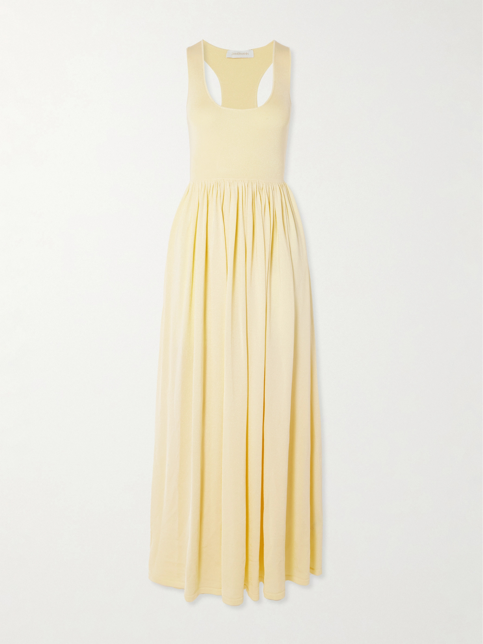 Zimmermann - Harmony metallic-knit maxi dress | Plush Zimmermann - Harmony metallic-knit maxi dress | Plush