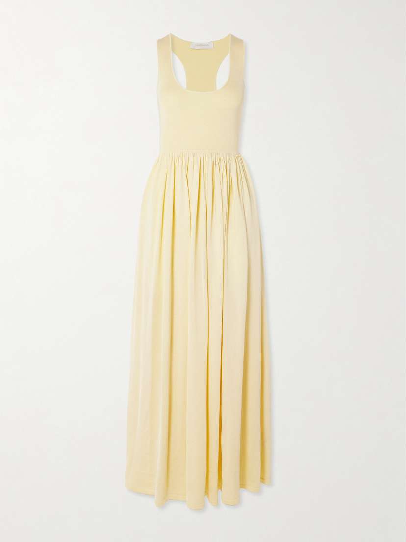 Zimmermann Harmony Metallic-knit Maxi Dress