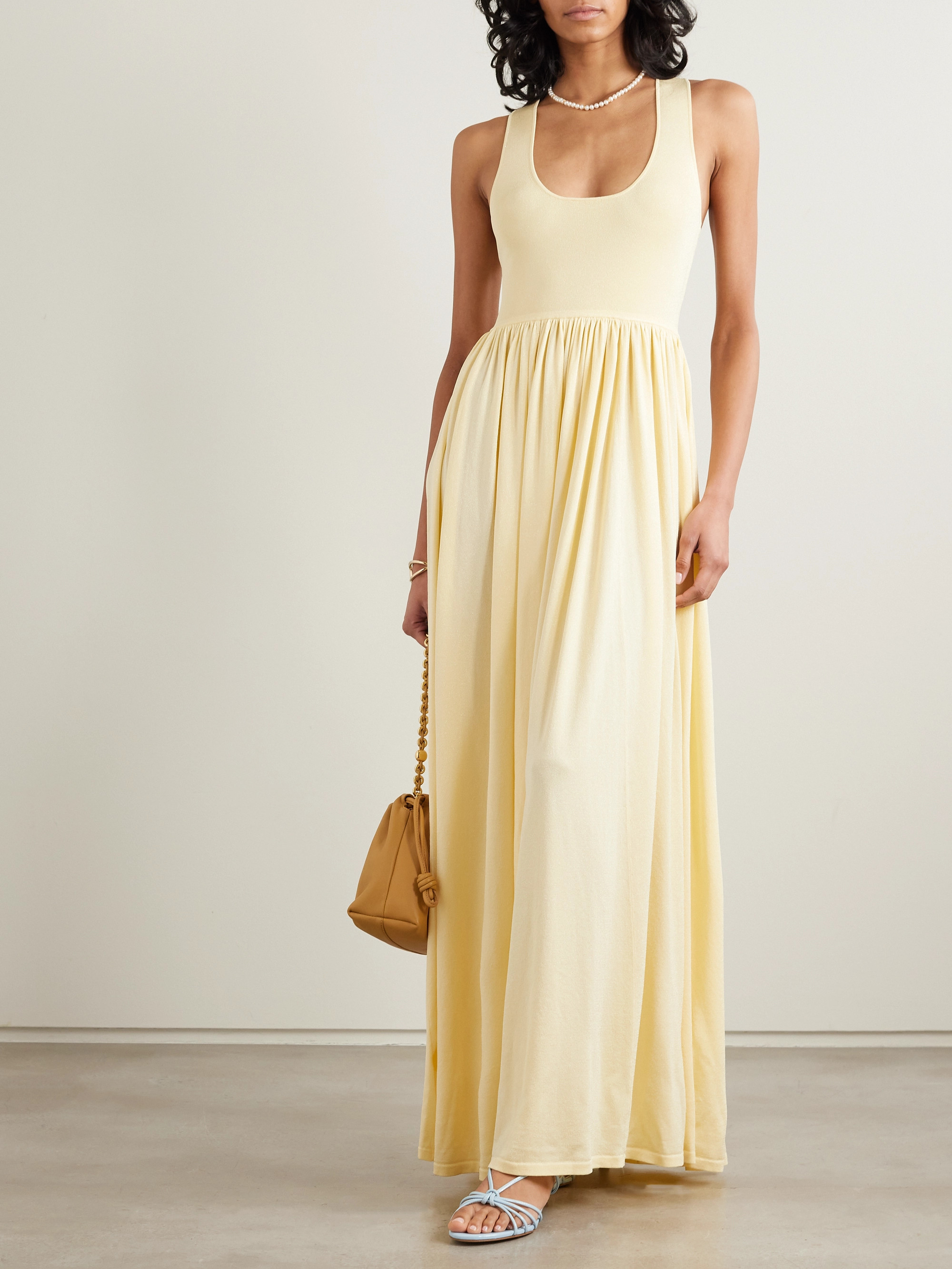 Zimmermann - Harmony metallic-knit maxi dress | Plush