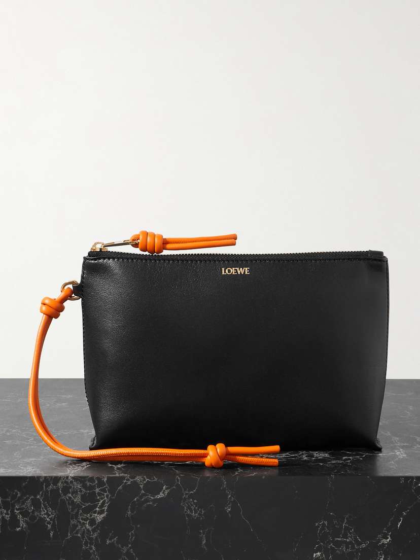 Loewe T-knot Leather Pouch