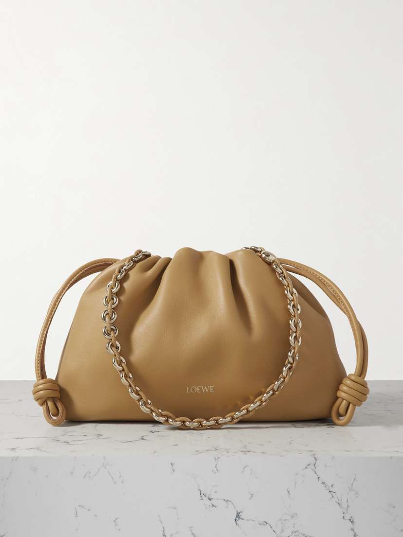 Loewe Flamenco Leather Clutch
