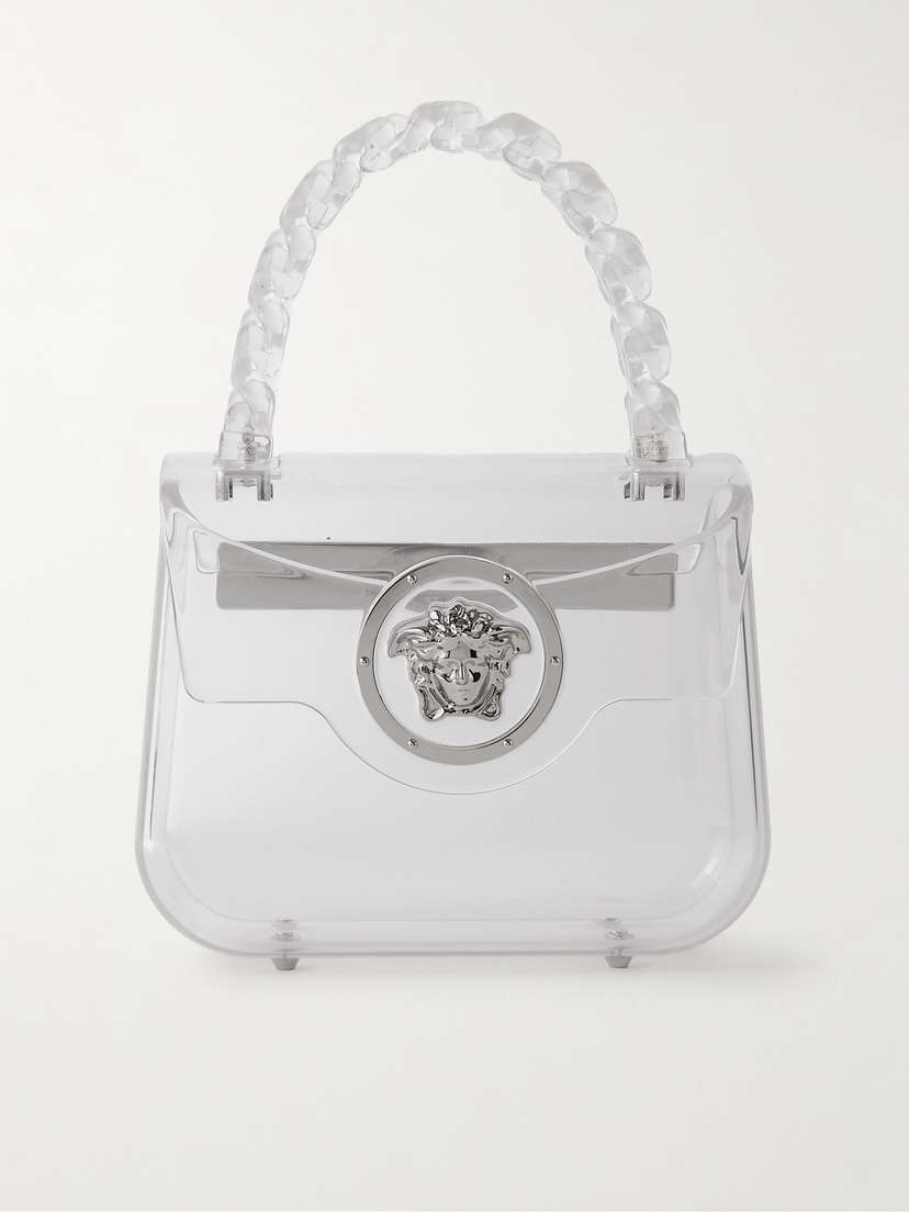 Versace Embellished Plexiglas® Mini Shoulder Bag