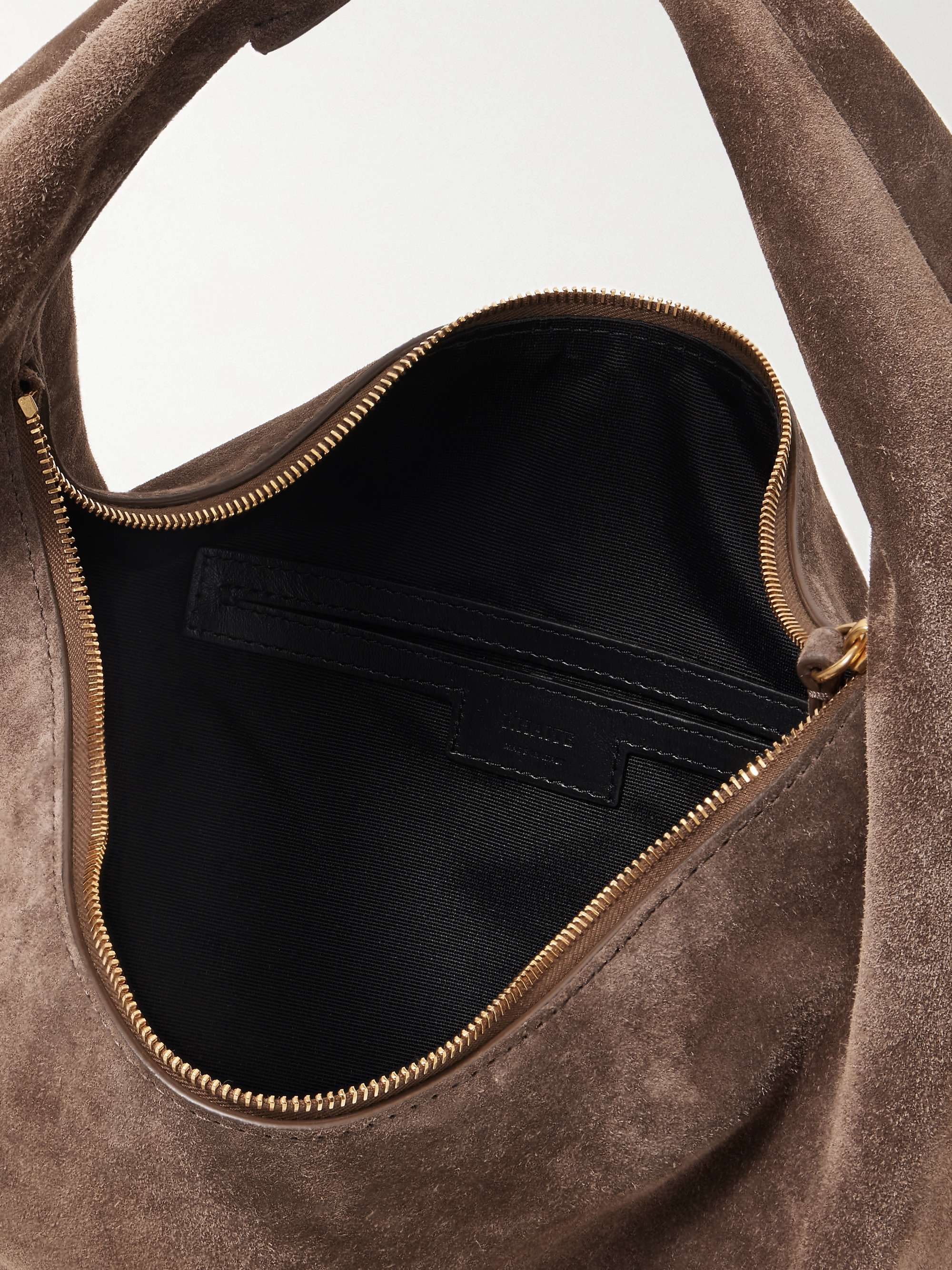 KHAITE | Olivia Medium Suede Hobo Bag