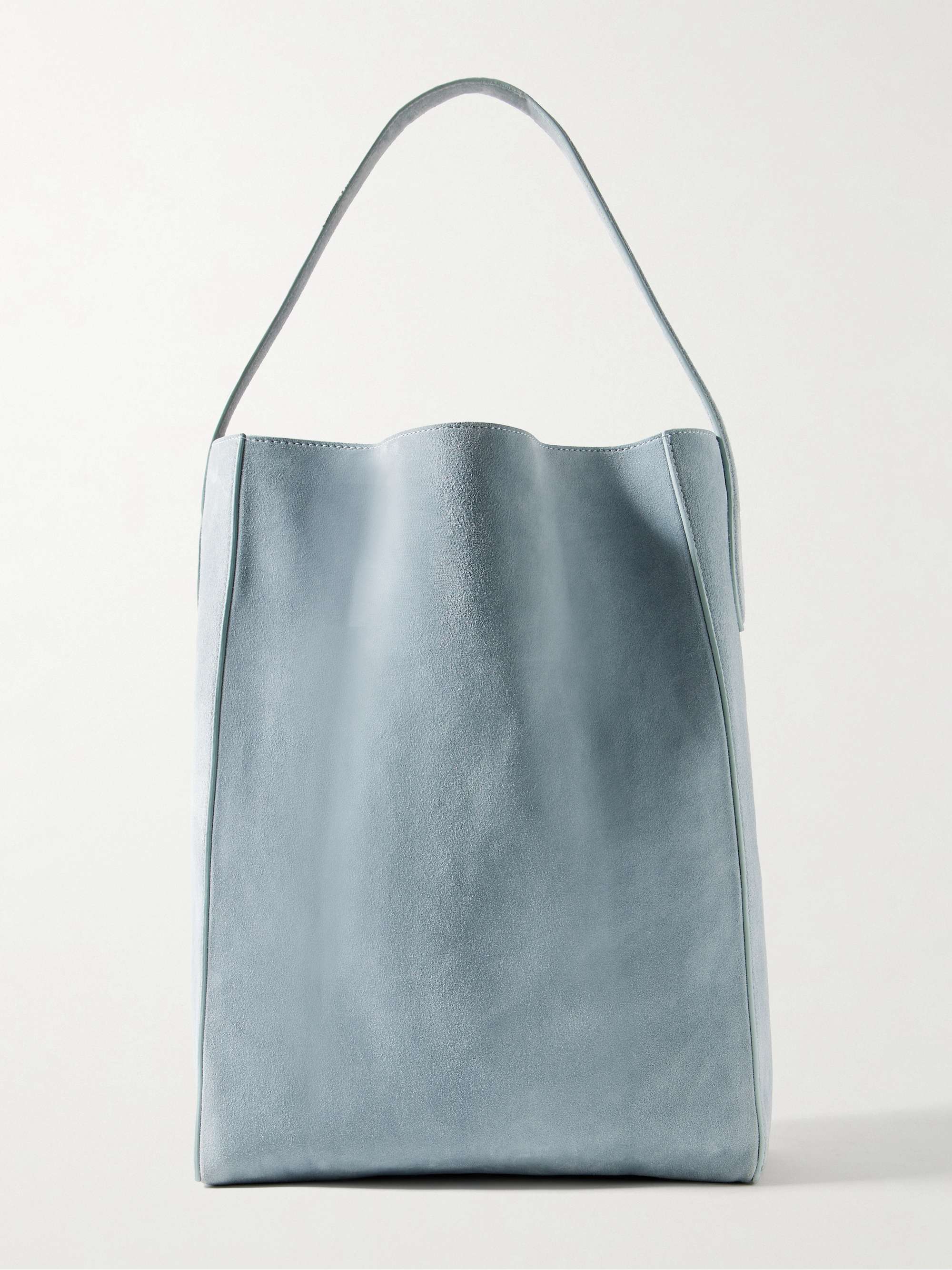 Blue suede handbag best sale