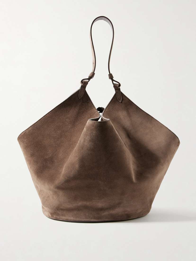 Khaite Lotus Medium Suede Tote