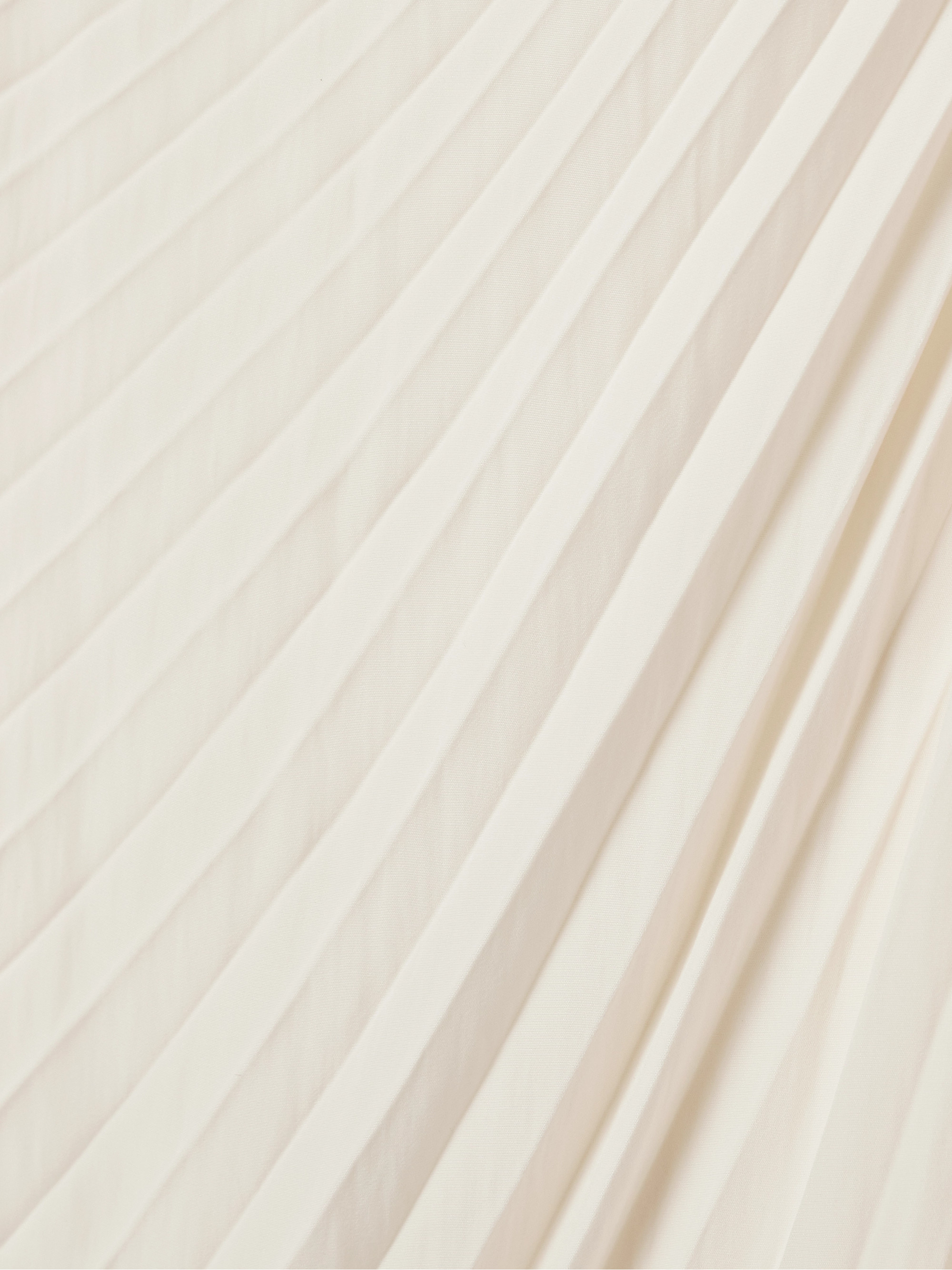 A.L.C. Dahlia one-shoulder cutout pleated crepe maxi dress