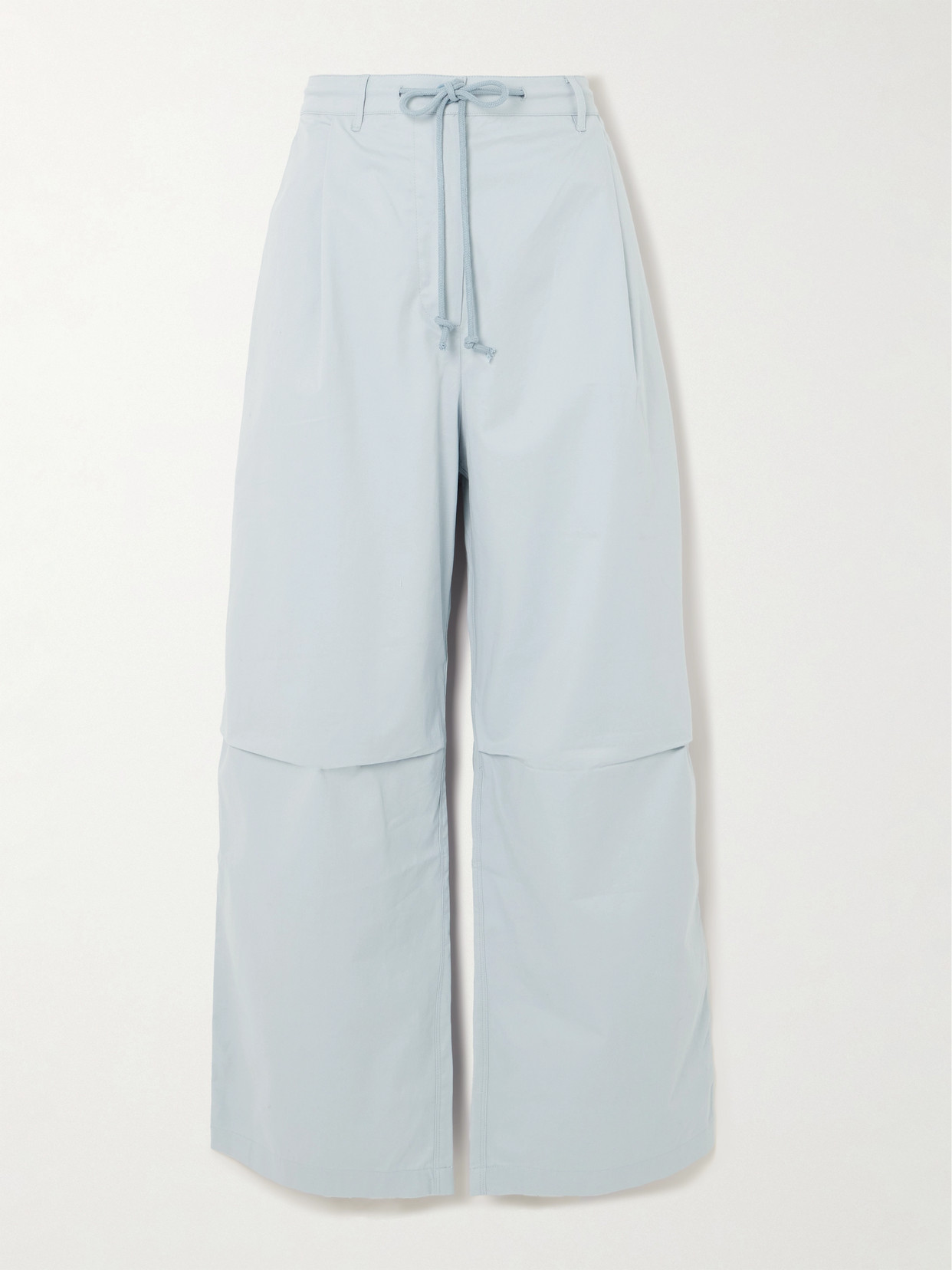 Deiji Studios Bartack Cotton-twill Pants In Gray