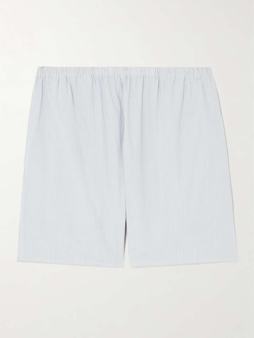 Deiji Studios Striped Organic Cotton Shorts