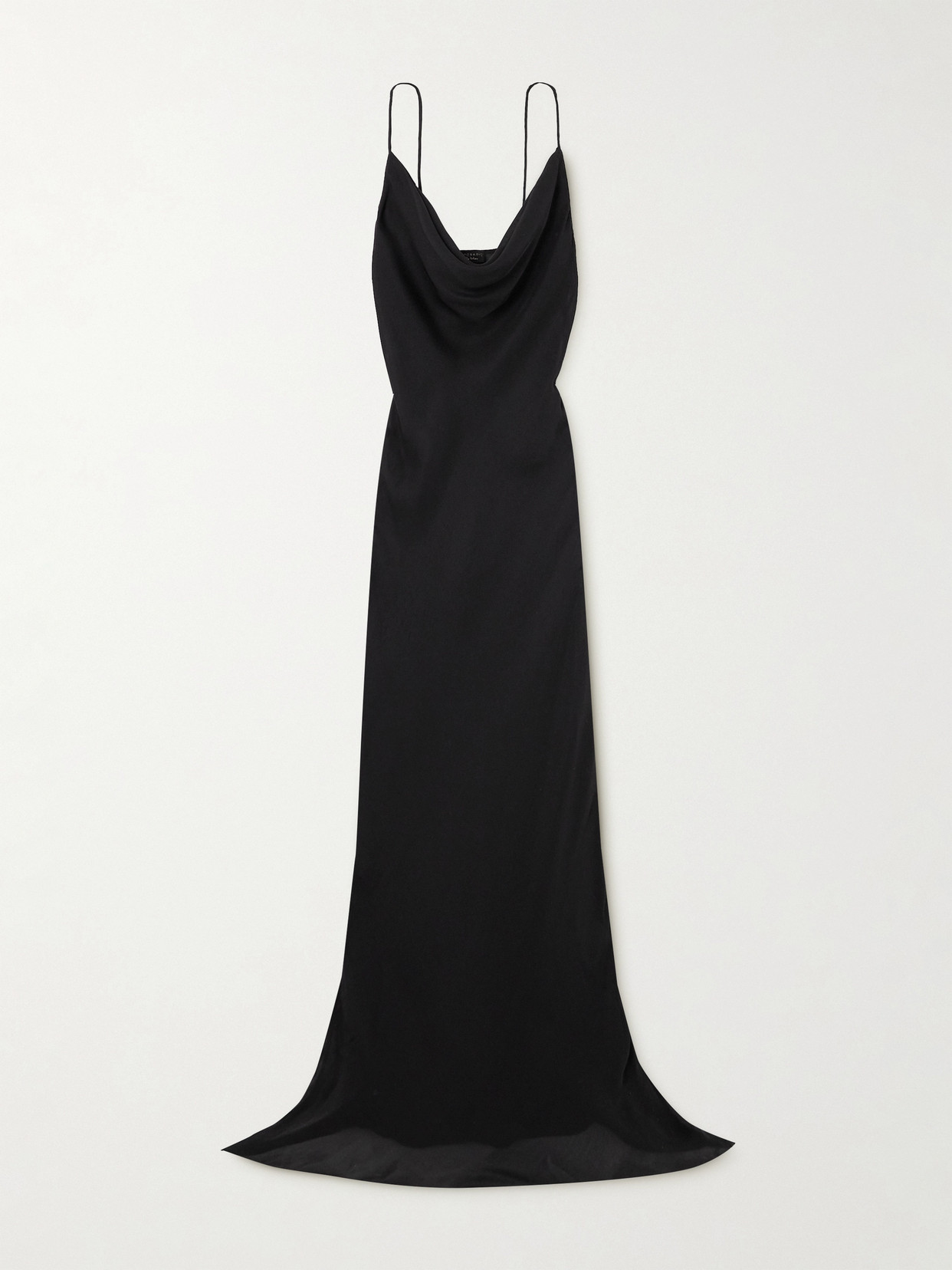 Rosamosario I Like It Like That Silk Maxi Dress In Black