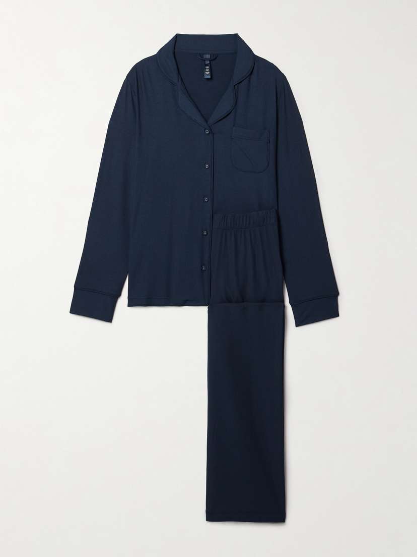 Skims Soft Lounge Rib Sleep Set - Navy
