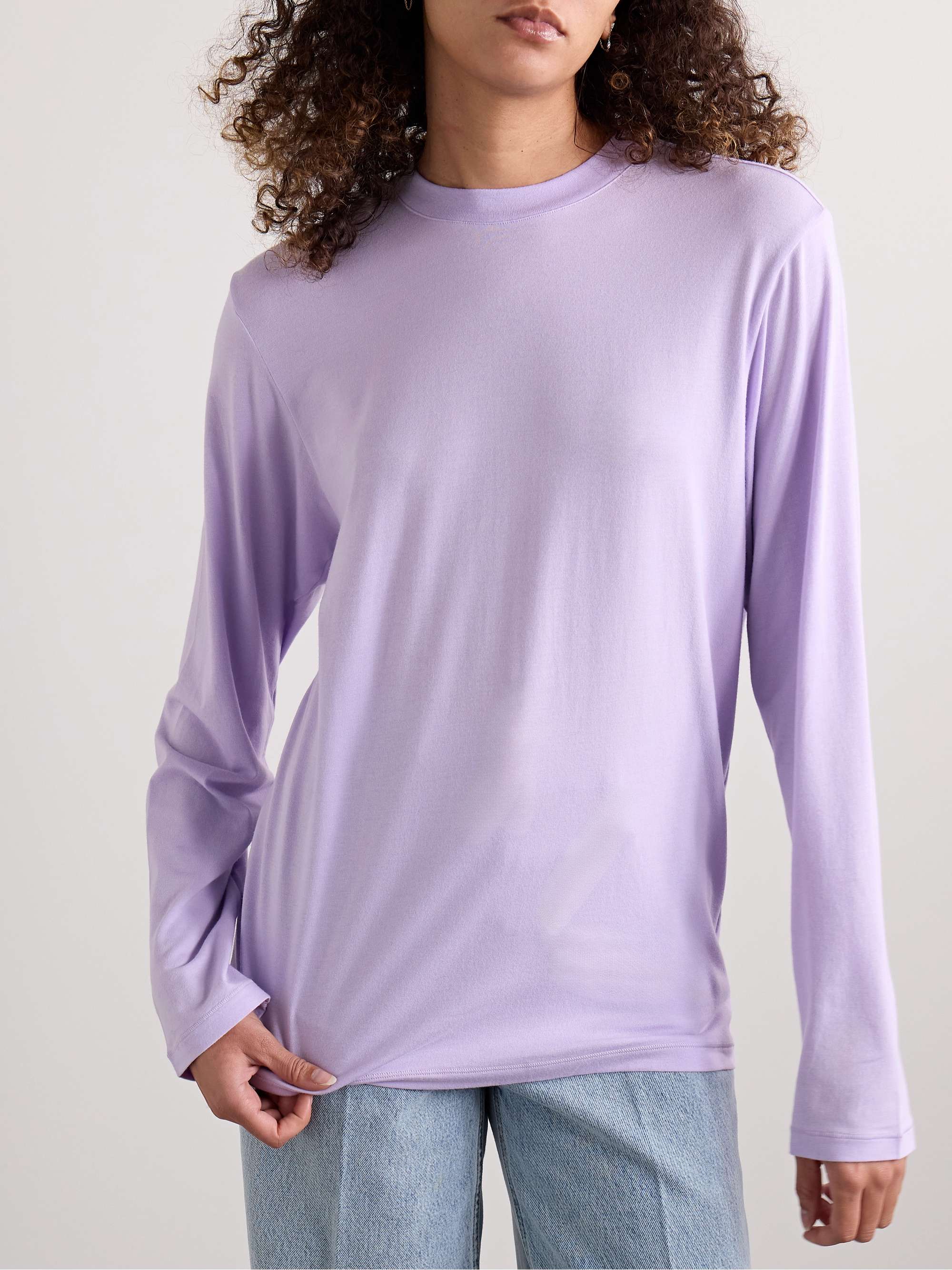 SKIMS Boyfriend stretch-modal and cotton-blend jersey T-shirt - Marble