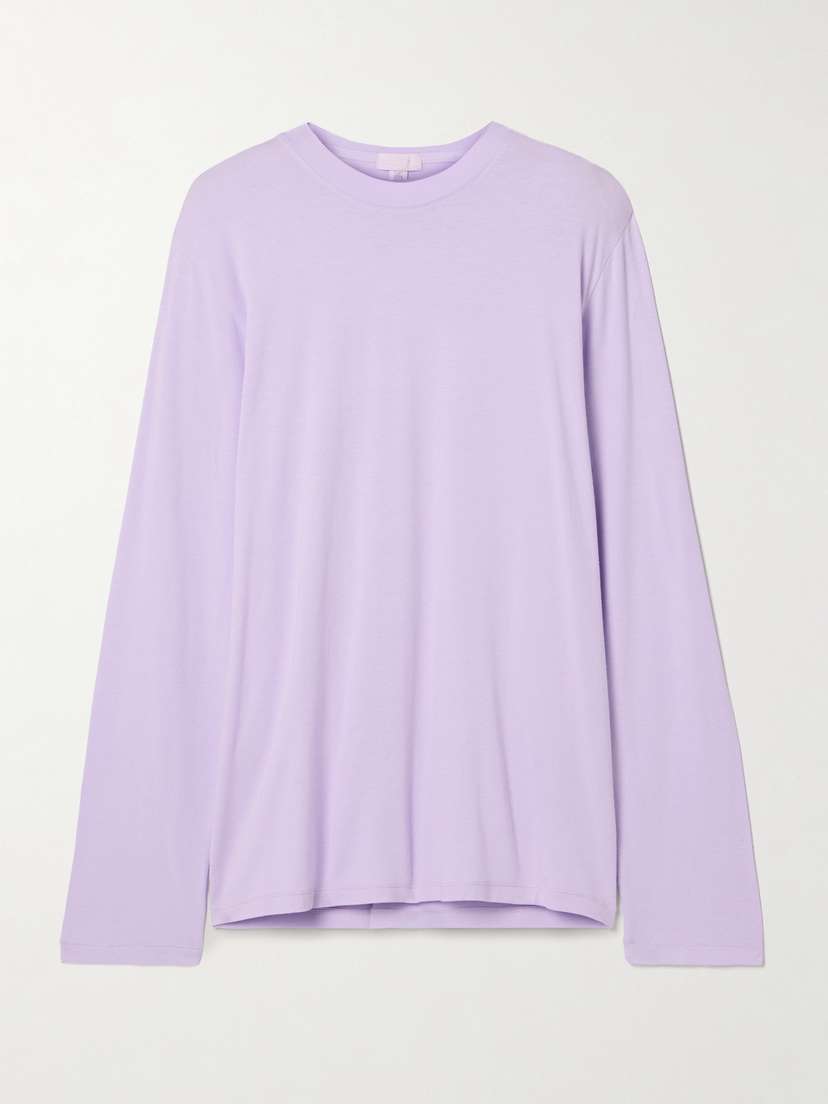 Skims Boyfriend Stretch-modal And Cotton-blend Jersey T-shirt - Lily