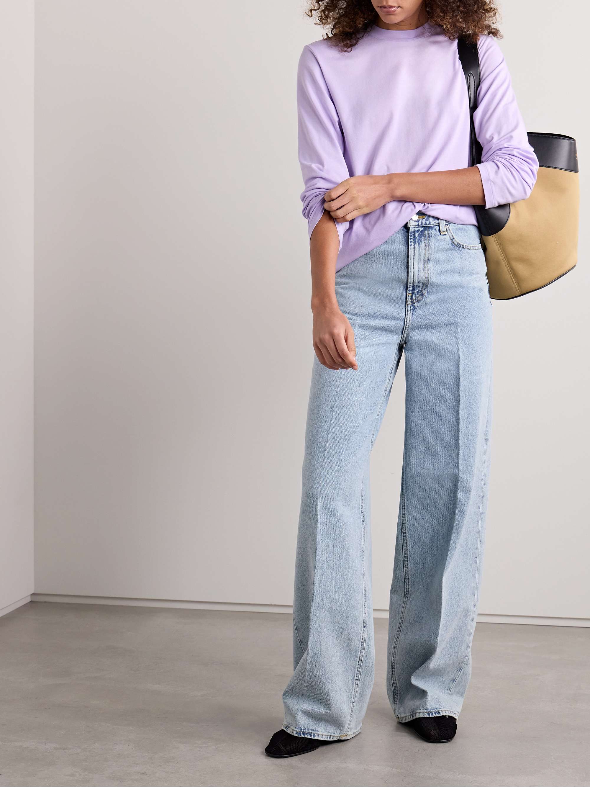 SKIMS Boyfriend stretch-modal and cotton-blend jersey T-shirt - Marble