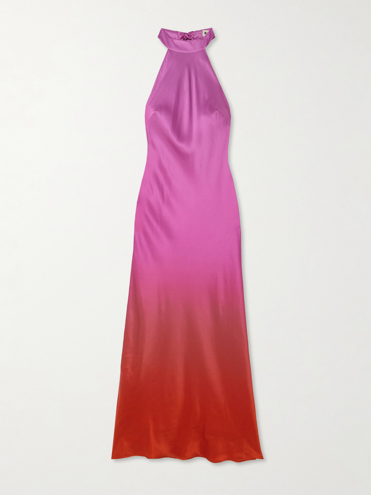 Shop Rixo London Savona Dégradé Silk Gown In Pink