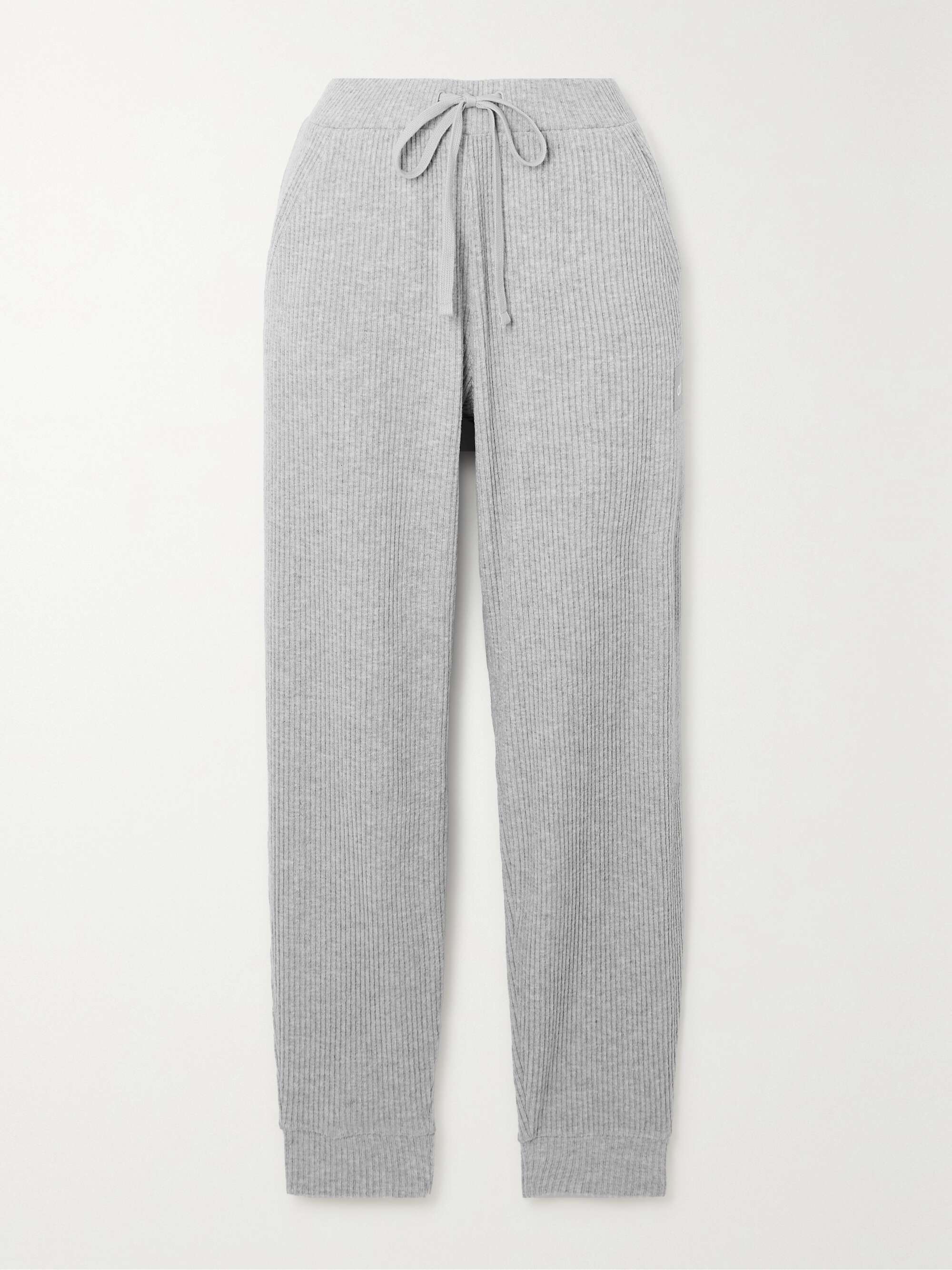 ALO YOGA Muse brushed ribbed-jersey track pants