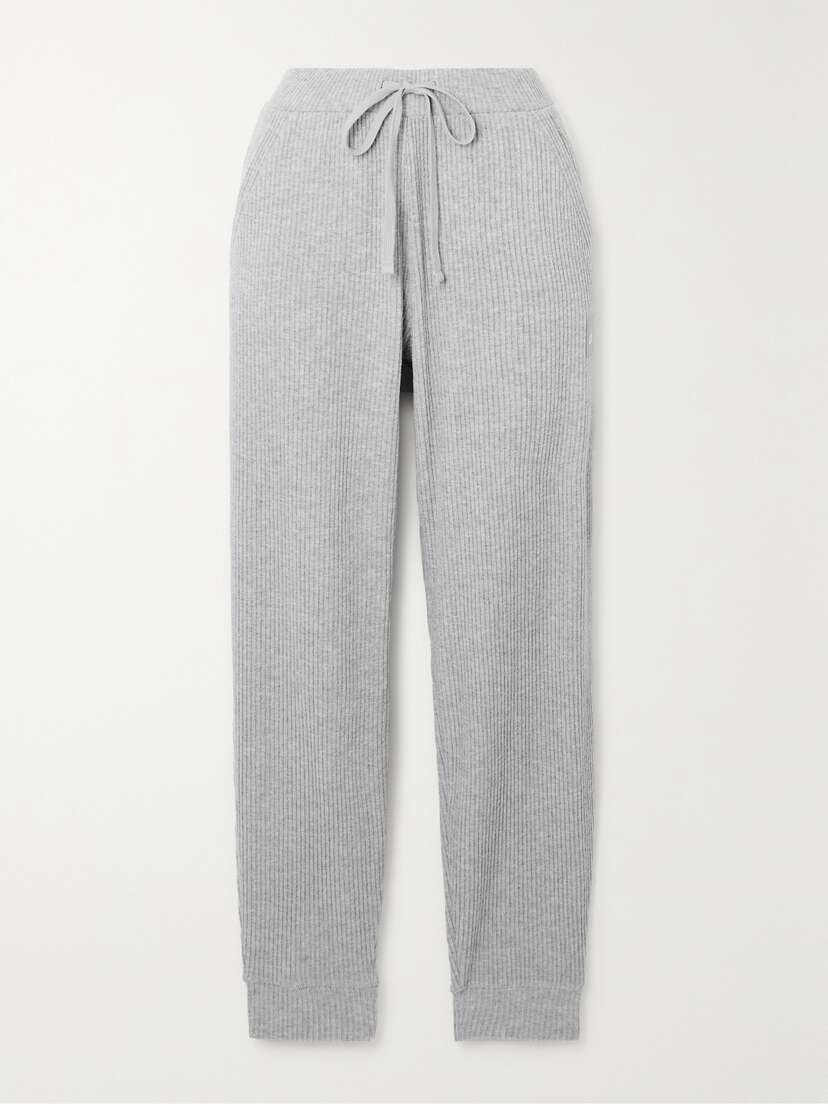 Alo Yoga Muse Brushed Ribbed-jersey Track Pants