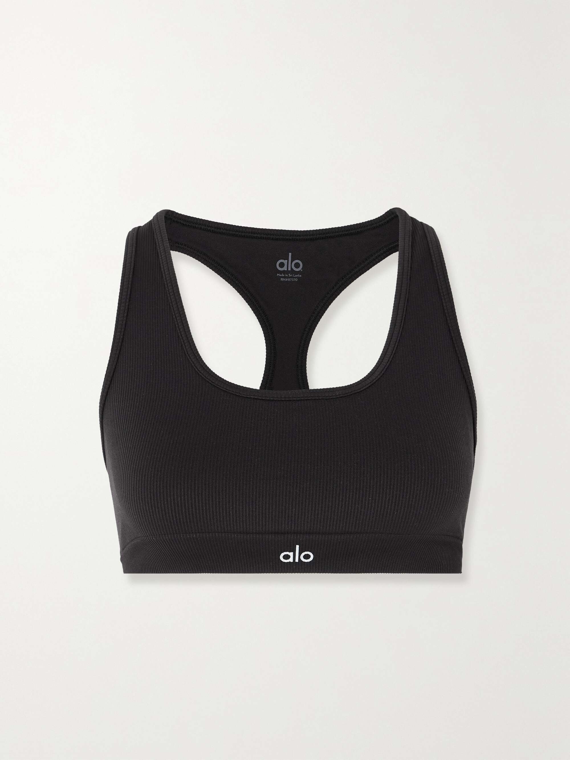 Alo Yoga Women's Wellness Bra, Black, X-Small at  Women's