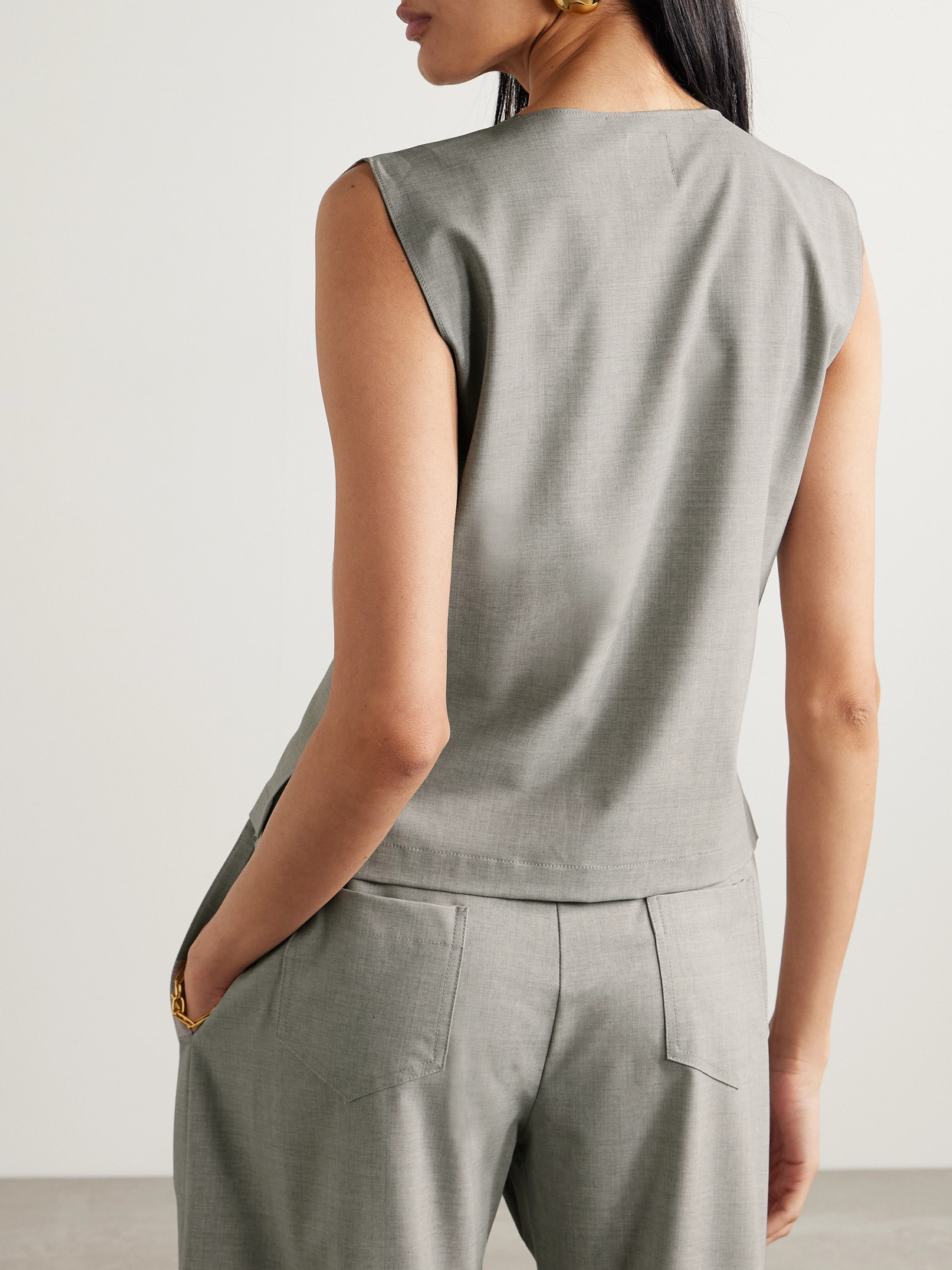Leset Jane Wool-blend Tank In Gray