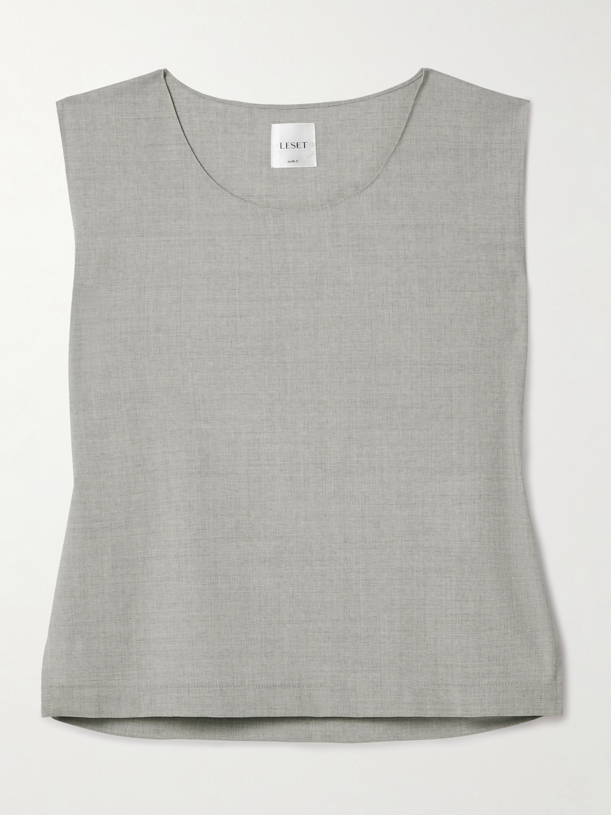 LESET - Jane Wool-blend Tank - Gray
