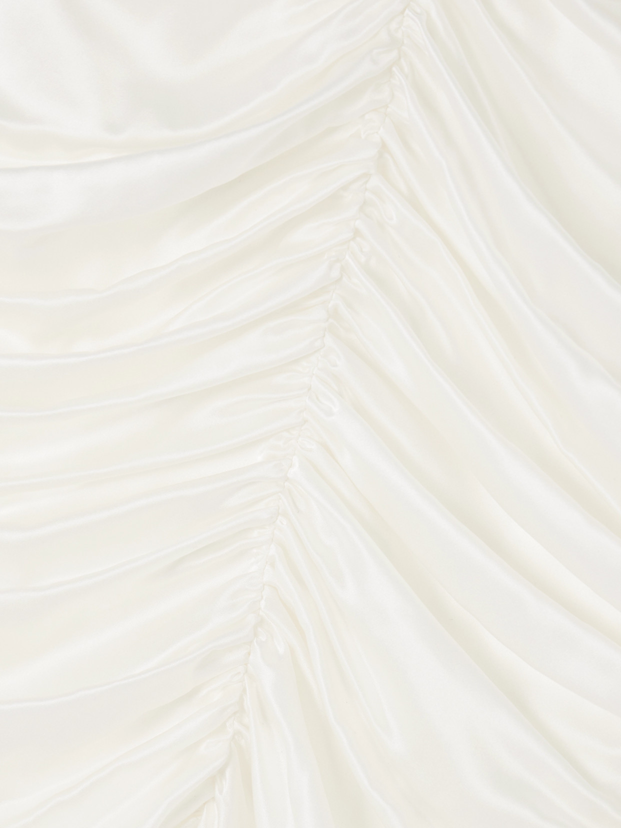 TOVE AUBREE RUCHED SILK-SATIN MAXI DRESS
