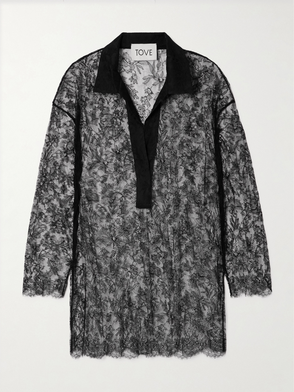 Tove Lucie Lace Shirt In Black