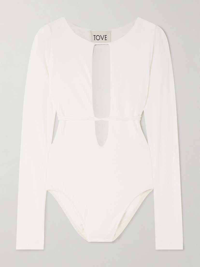 Tove Jennifer Cutout Stretch-crepe Bodysuit