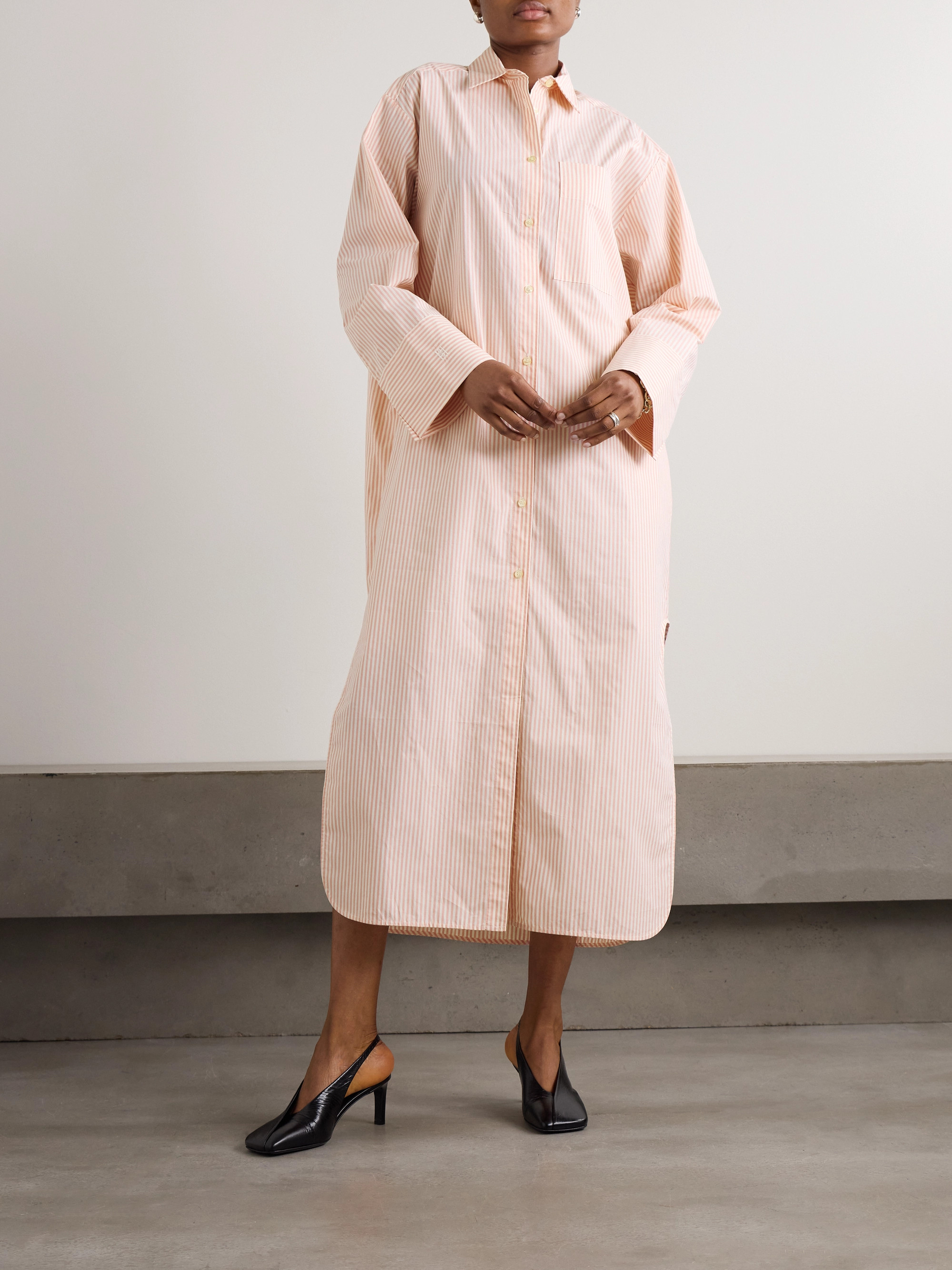 malene birger shirt dress By Malene Birger Perroti Cotton Maxi Dress