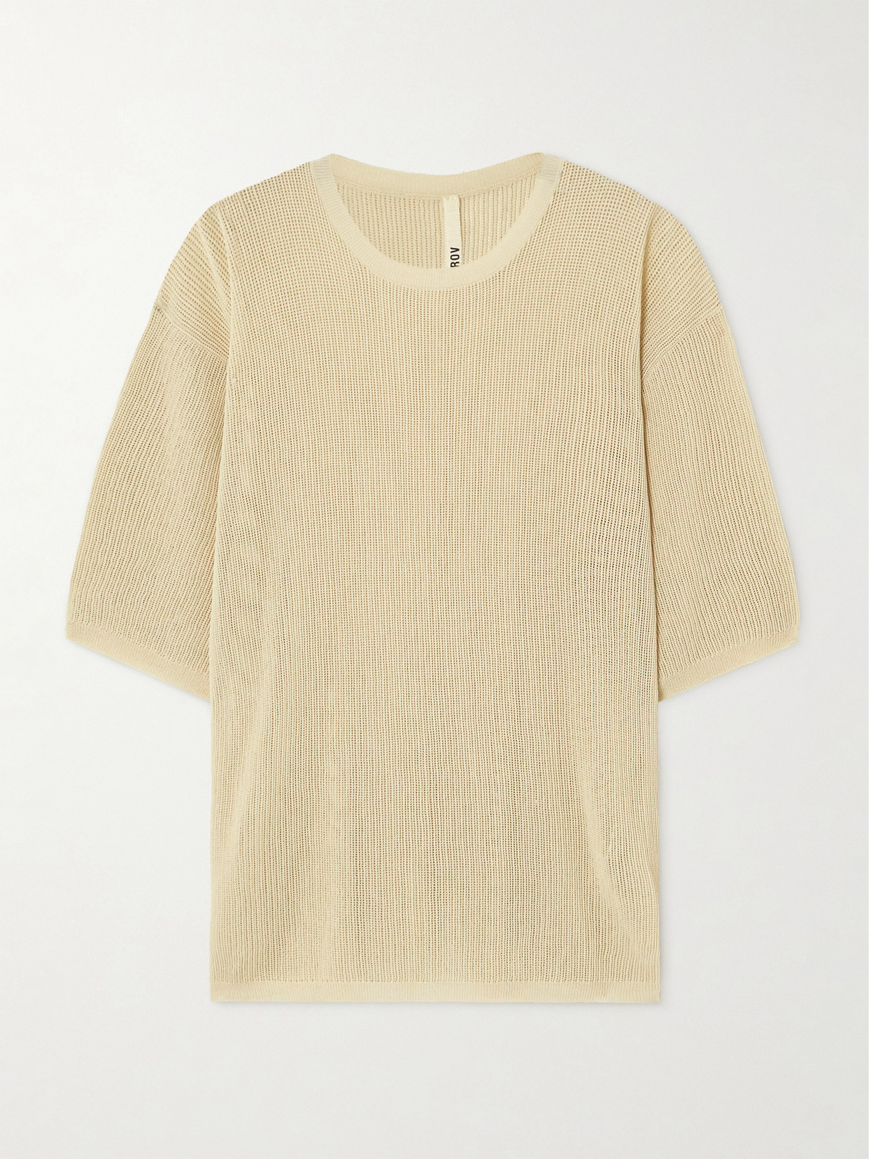 Petar Petrov Open-knit T-shirt In Ivory