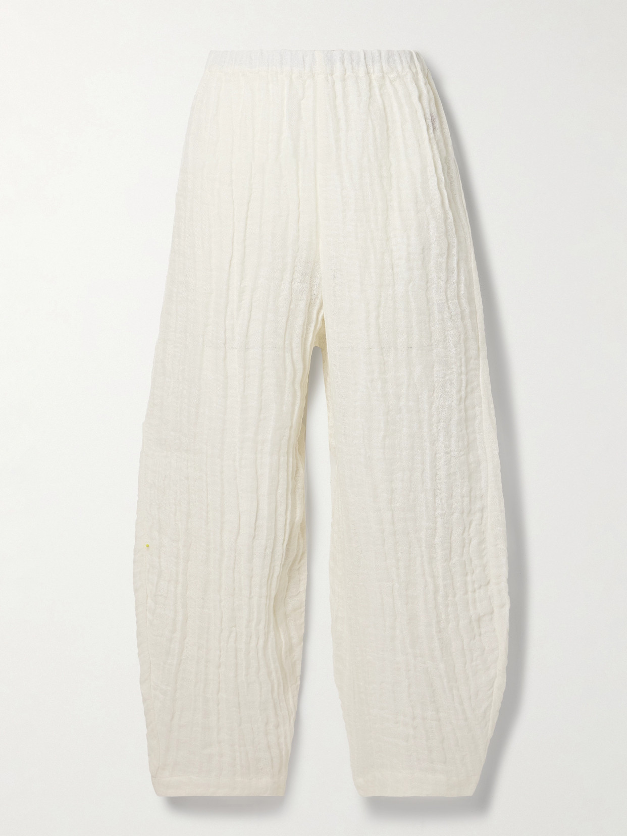 By Malene Birger Mikele Organic Linen-gauze Wide-leg Pants In White