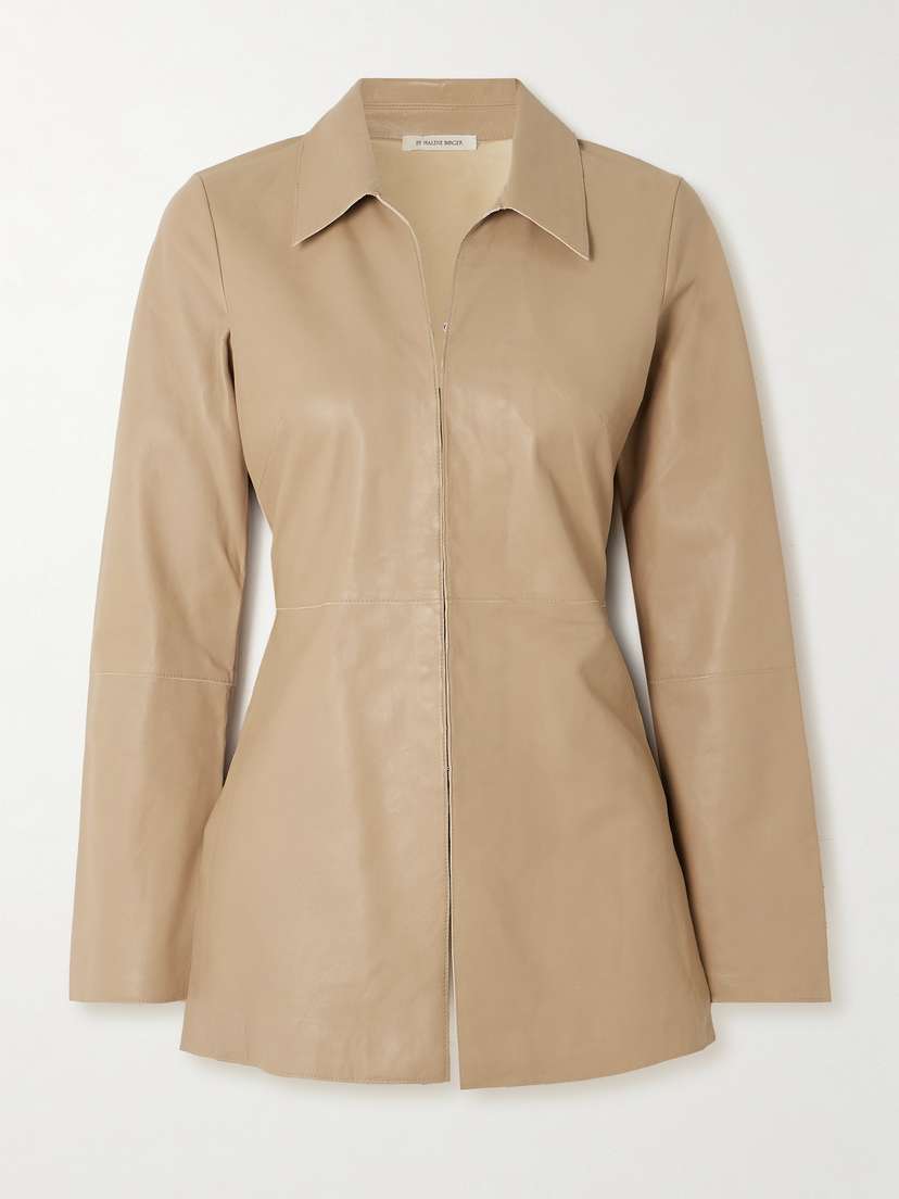 By Malene Birger Alleys Paneled Leather Jacket