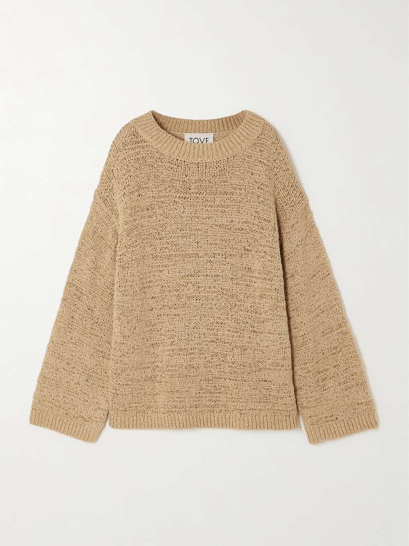 TOVE Juin Oversized Open-knit Organic Cotton-blend Sweater