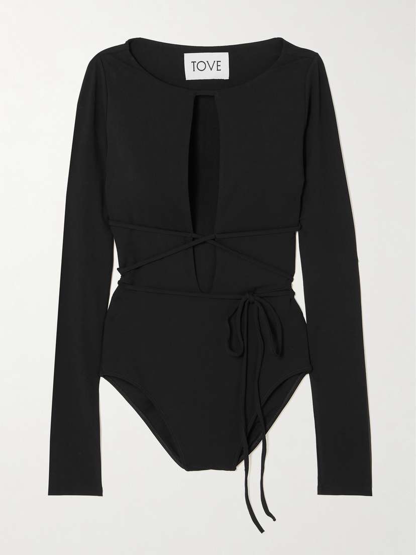 Tove Jennifer Cutout Stretch-crepe Bodysuit