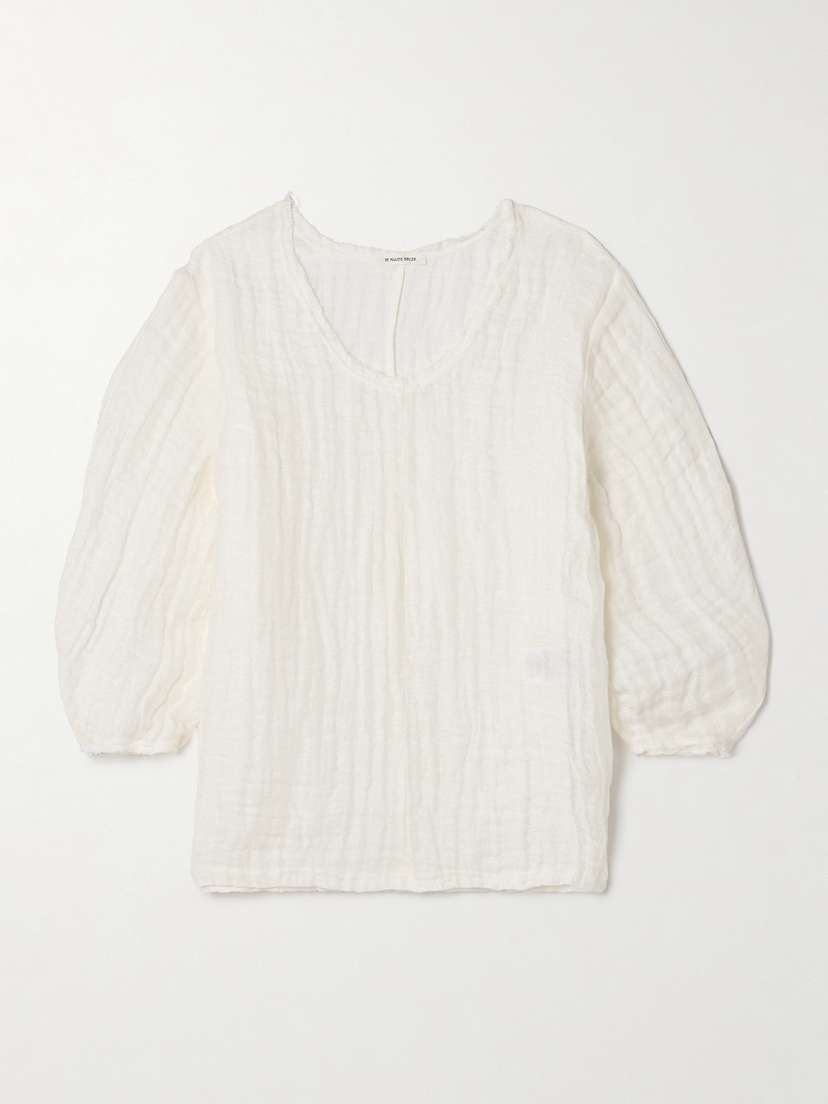 By Malene Birger Mikala Organic Linen-gauze Blouse