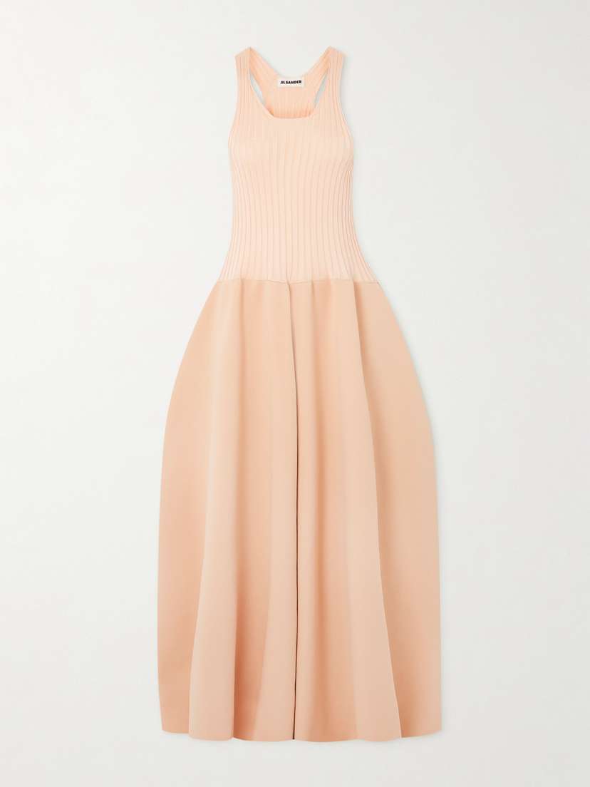 Jil Sander Panelled Knitted Maxi Dress