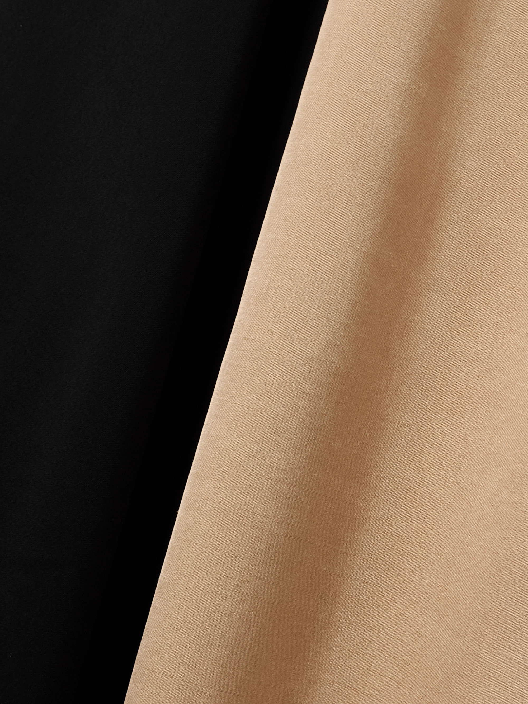 Esse Studios Gilded cutout twist-front satin and dupioni gown