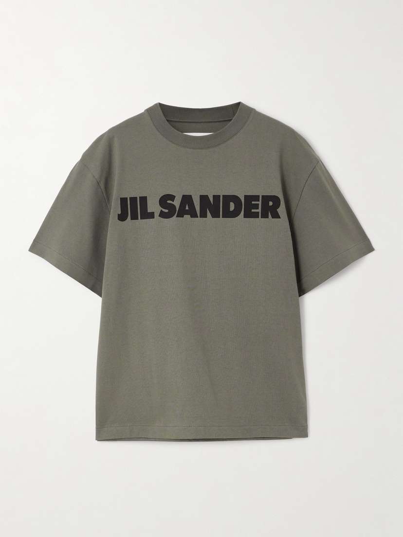 Jil Sander Printed Cotton-jersey T-shirt