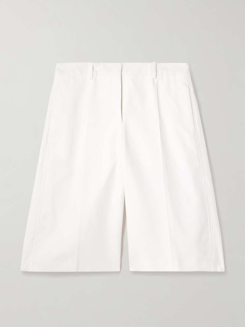 Jil Sander Cotton-piqué And Jersey Shorts