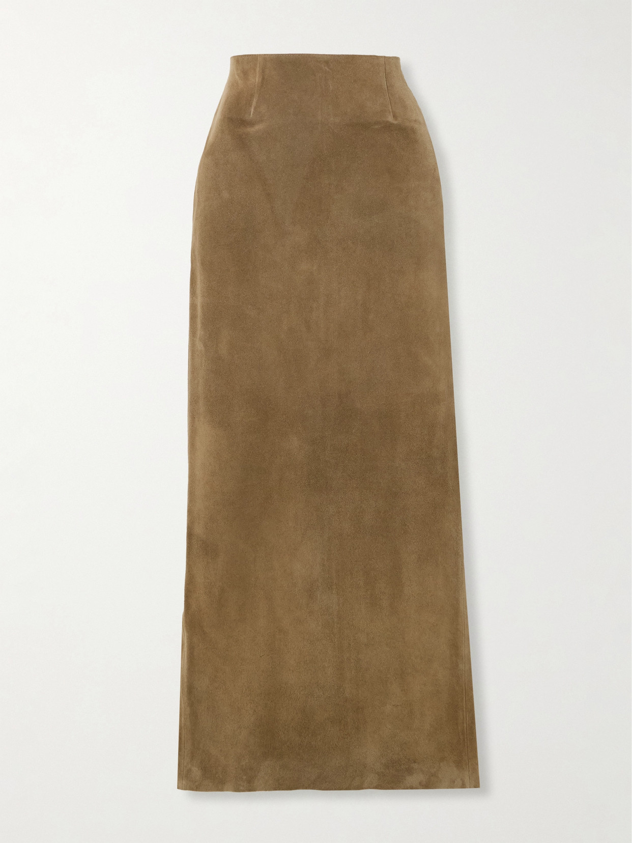 Marni Suede Maxi Skirt In Brown