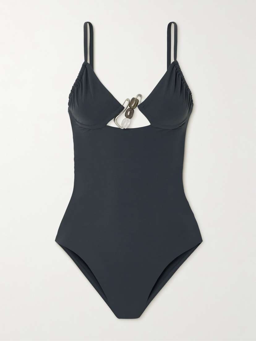 Christopher Esber Nebula Embellished Underwired Swimsuit