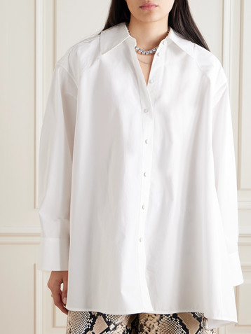 Jil Sander Oversized cotton-poplin shirt