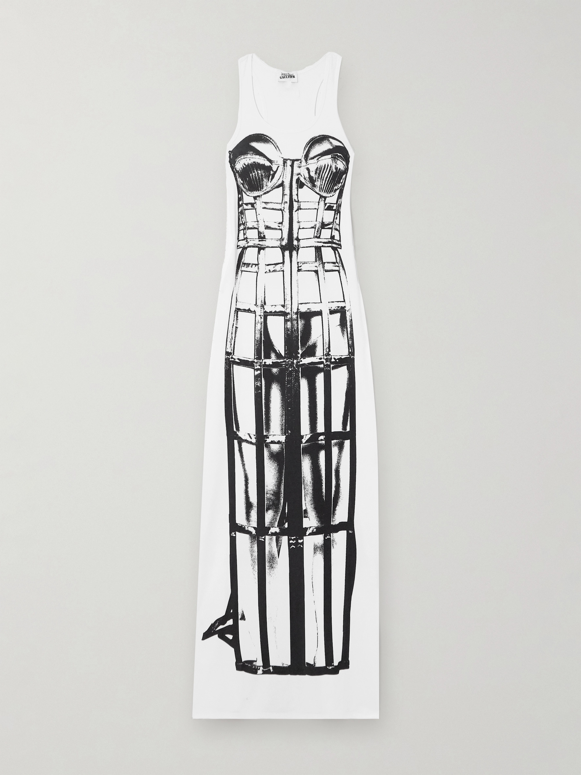 JEAN PAUL GAULTIER TROMPE L’OEIL ZEBRA Jean Paul Gaultier x Y Project Trompe-L'œil Graphic Illusion Dress