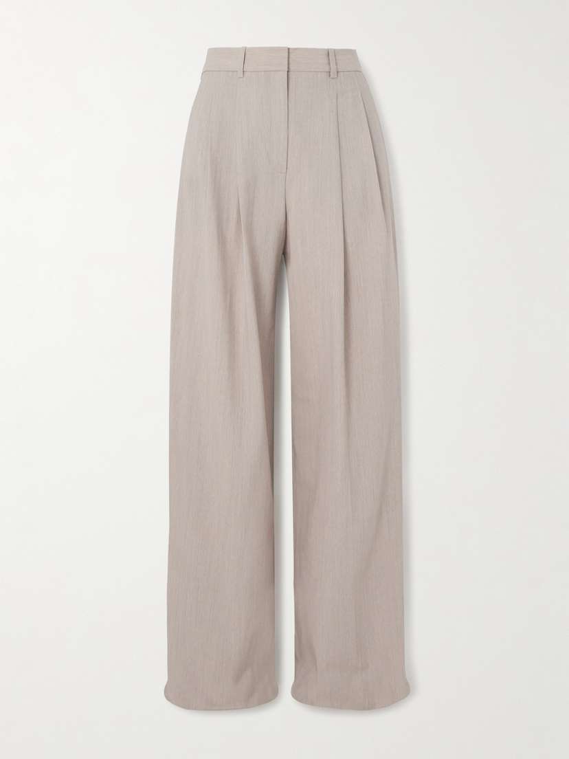 Theory Pleated Wool-blend Pants